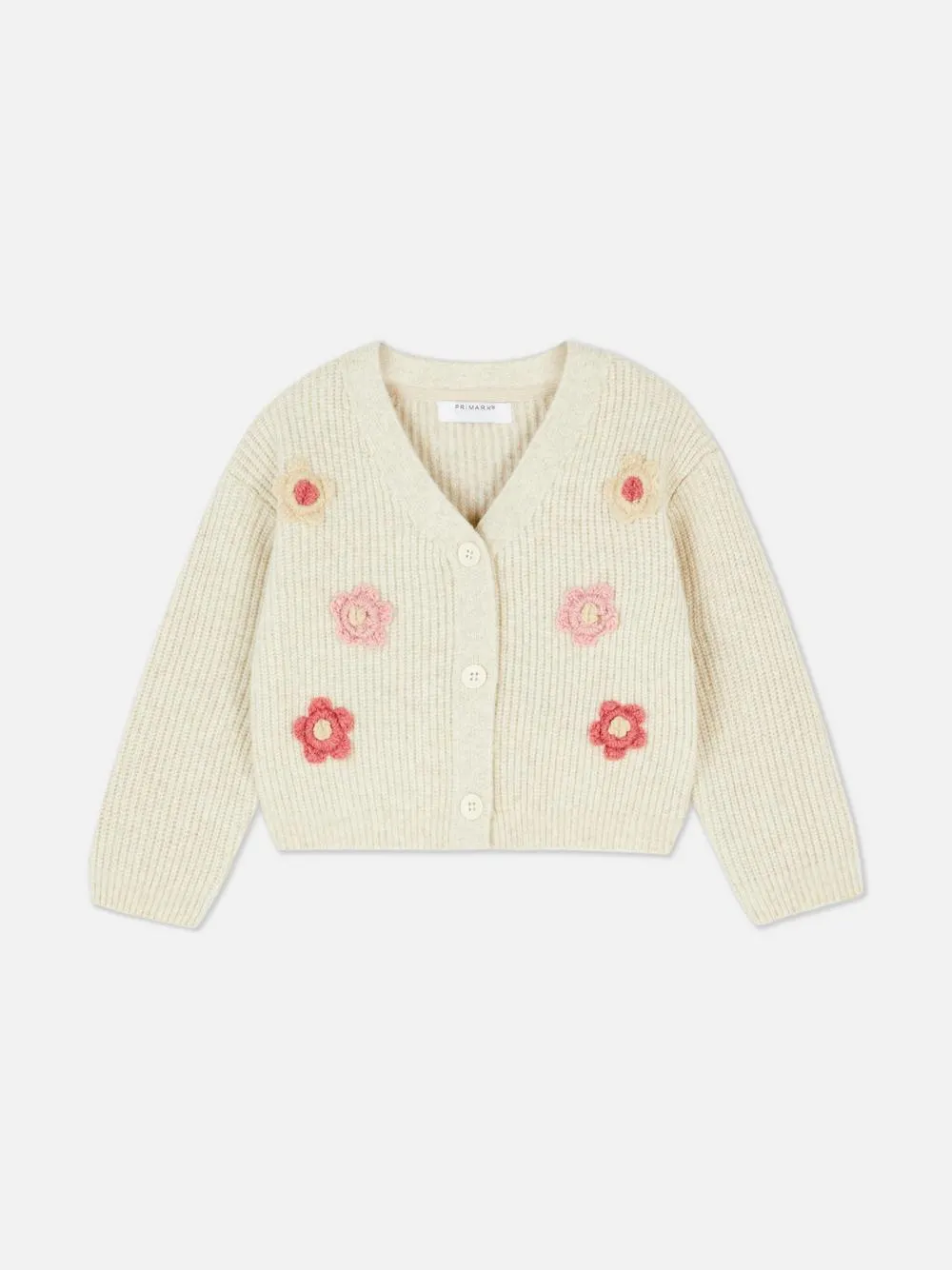 18 mois–8 ans | Gilet à fleurs et col en V