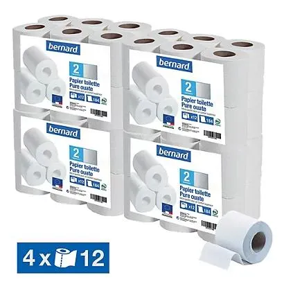 Toiletpapier Bernard 2-laags, set van 48 rollen