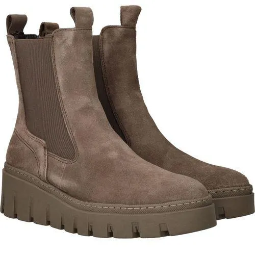 Tamaris Chelseaboots Taupe Dames