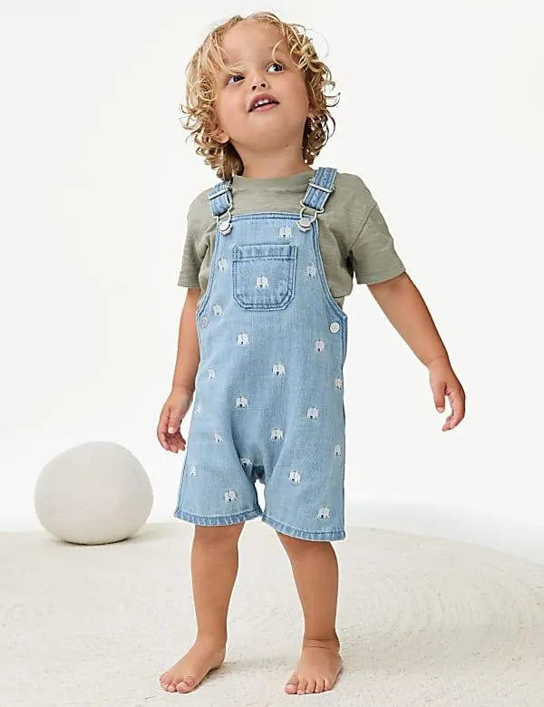 2pc Cotton Rich Elephant Outfit (0-3 Yrs)