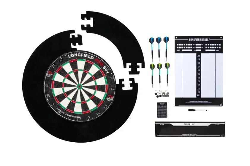 Longfield Darts Tournament dartset unisex zwart