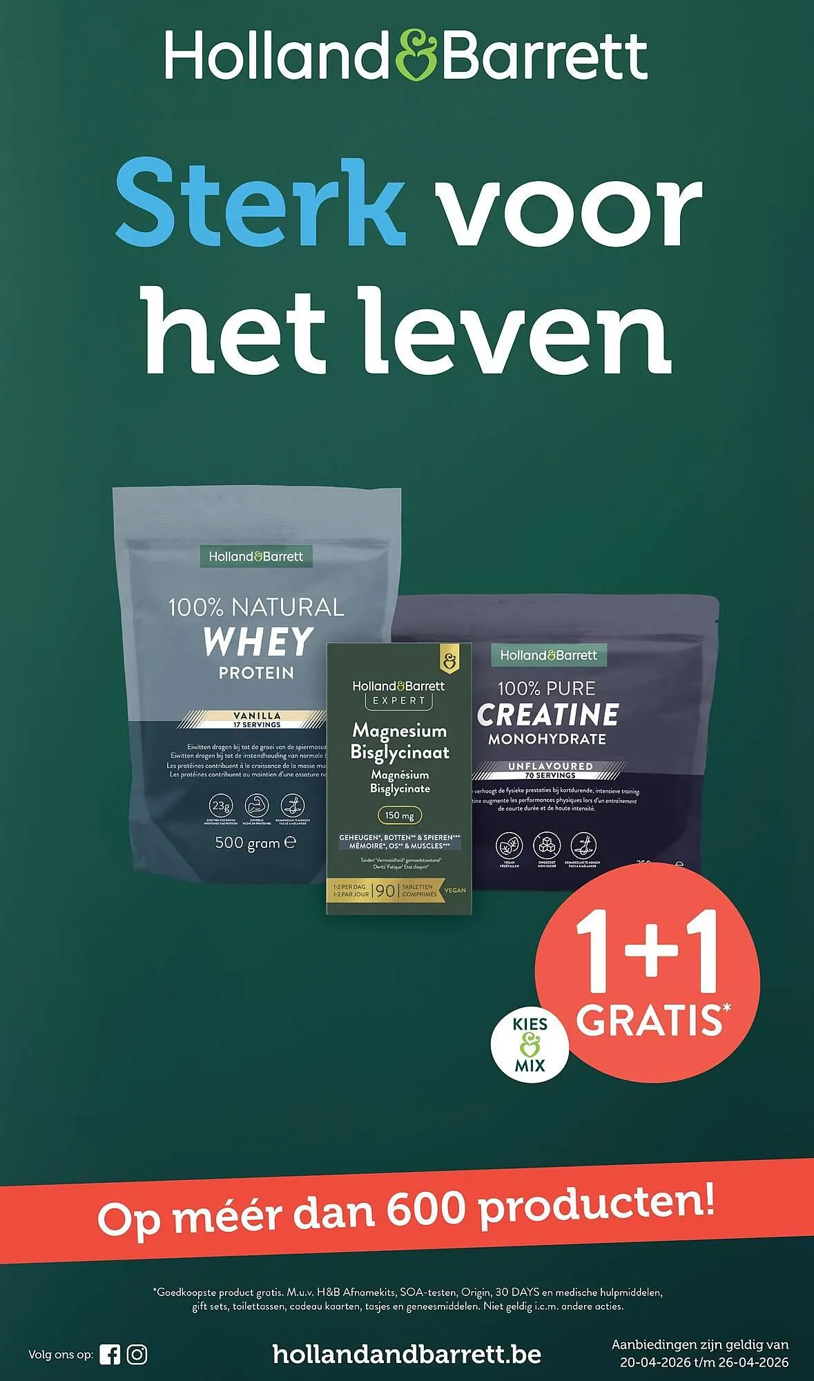 Holland & Barrett folder van 20 april tot 26 april 2026 - folder pagina 1