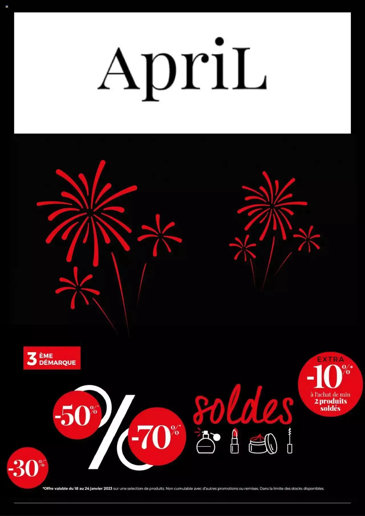 April Beauty folder / publicité van 24 januari tot 31 december 2023 - folder pagina 1