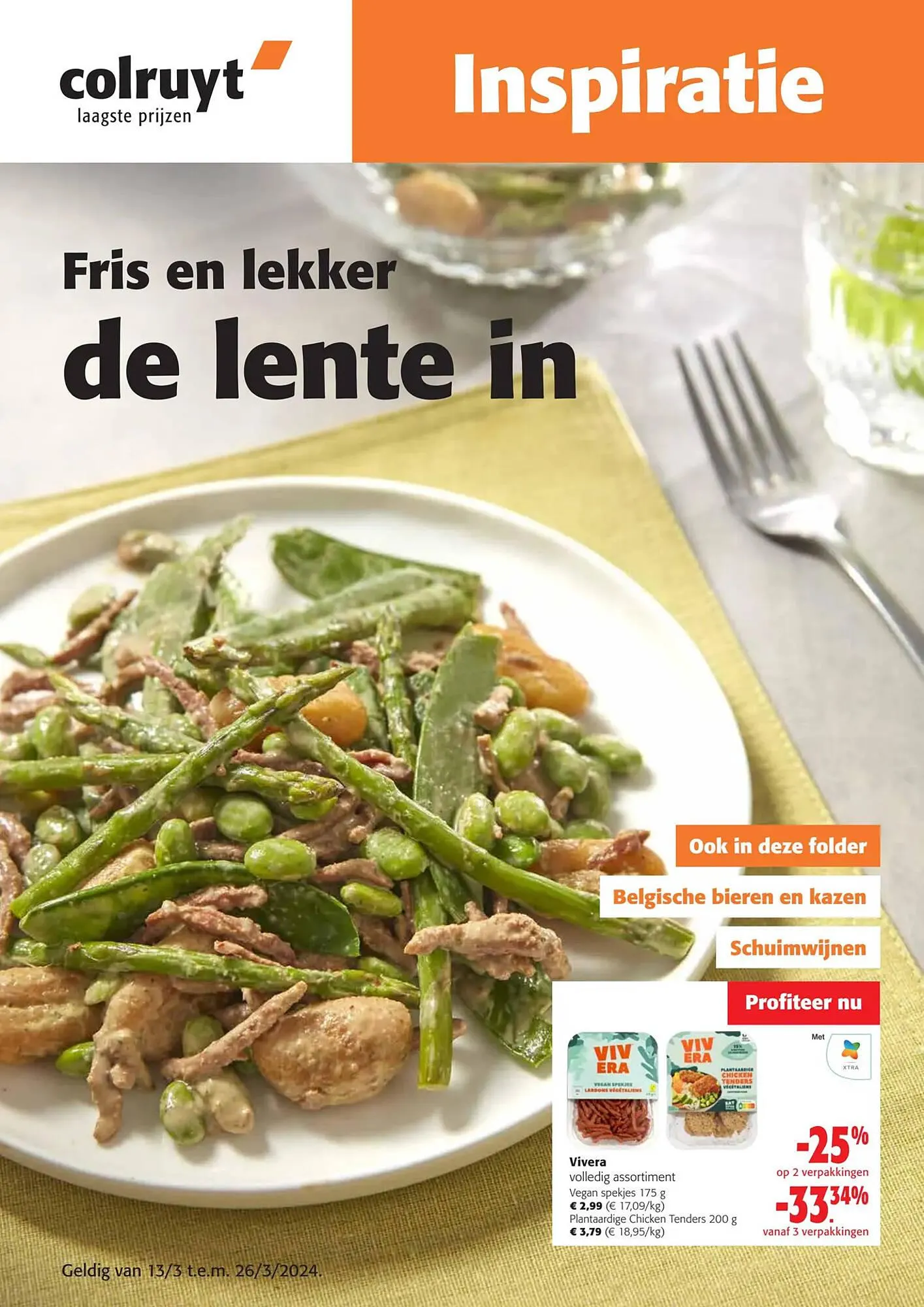Colruyt folder - Inspiratie van 13 maart tot 26 maart 2024 - folder pagina 1