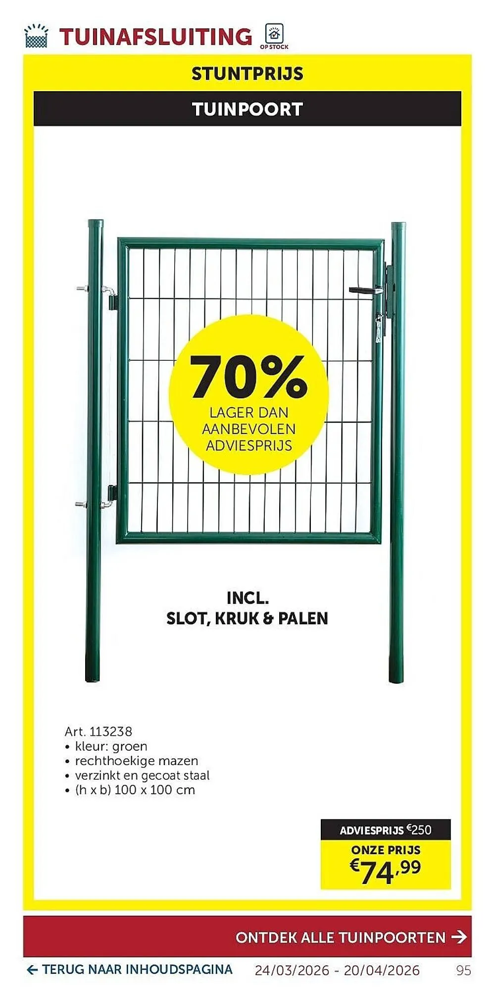 Zelfbouwmarkt folder van 24 maart tot 20 april 2026 - folder pagina 95