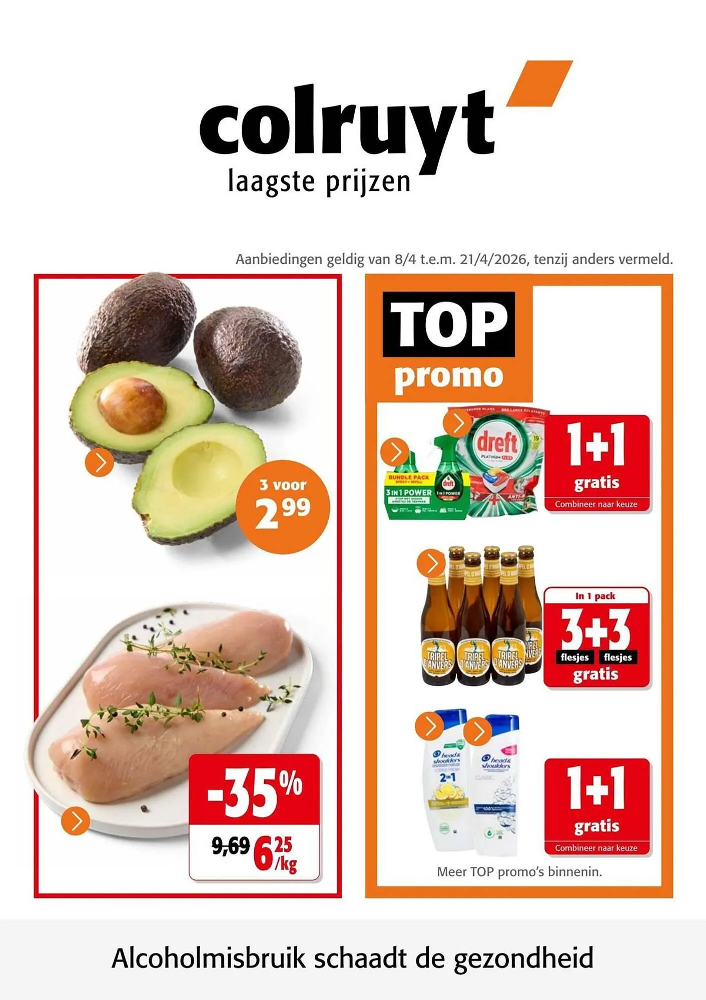 Colruyt folder van 8 april tot 21 april 2026 - folder pagina 1