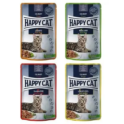 Happy Cat Meat en sauce 12 x 85 g pour chat