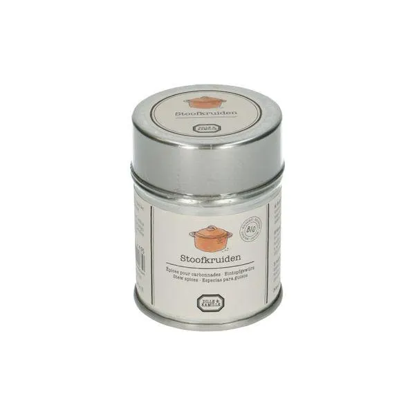 Stoofkruiden, biologisch, blikje, 45 g