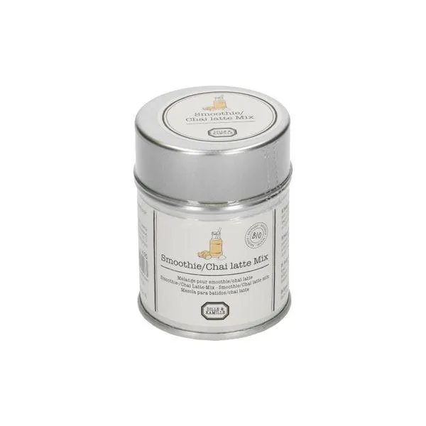 Smoothie/chai latte mix, biologisch, blikje, 40 g
