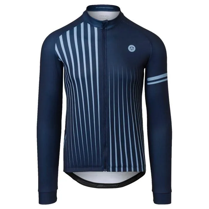 Faded Stripe Fietsshirt Lange Mouwen Essential Heren