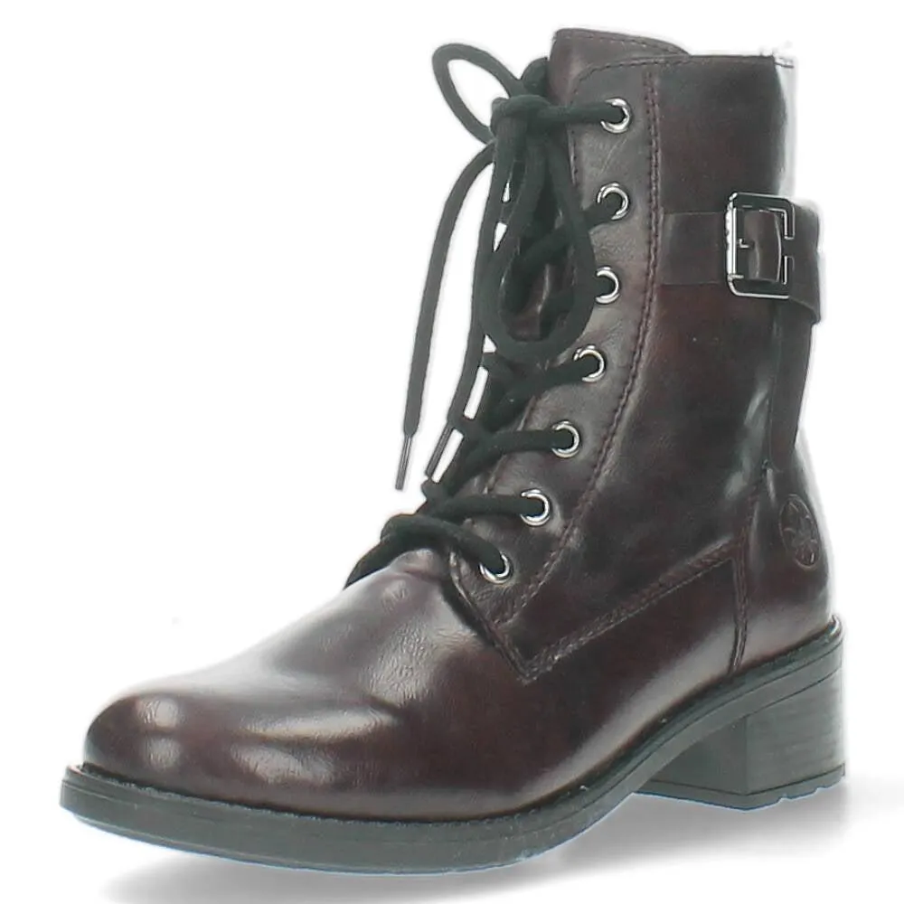 Burgundy bottines