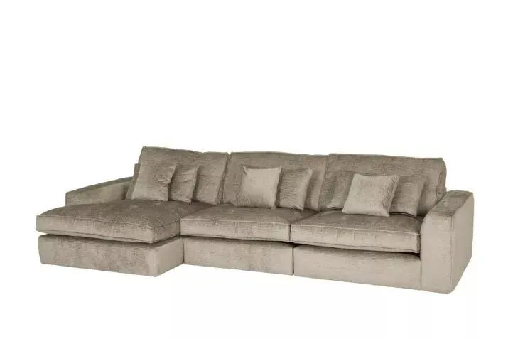 Hoeksalon Castor stof beige