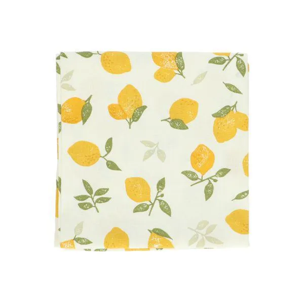 Theedoek, bio-katoen, citroenen