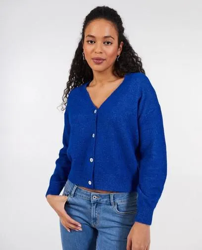 Blauwe cardigan