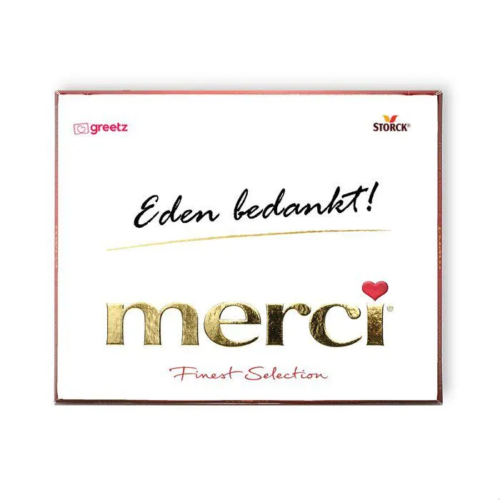 Merci | Bedankt met eigen naam | 250g