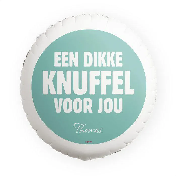Ballon | Een dikke knuffel | met eigen naam