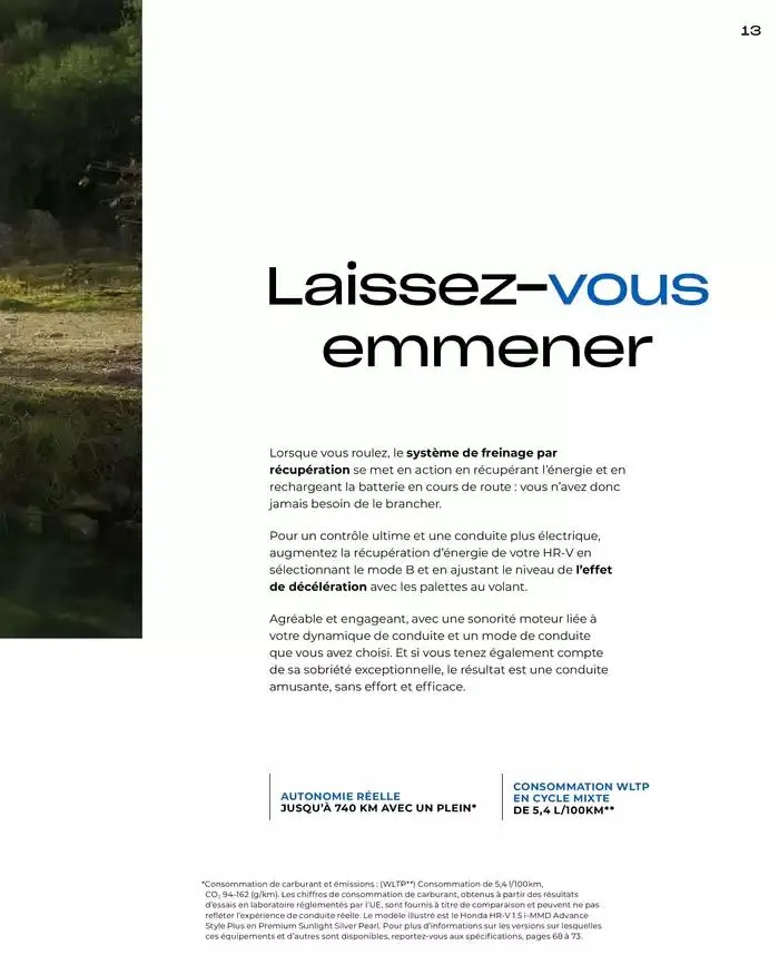 Honda HR-V E:HEV Full Hybrid van 21 november tot 21 november 2025 - folder pagina 13