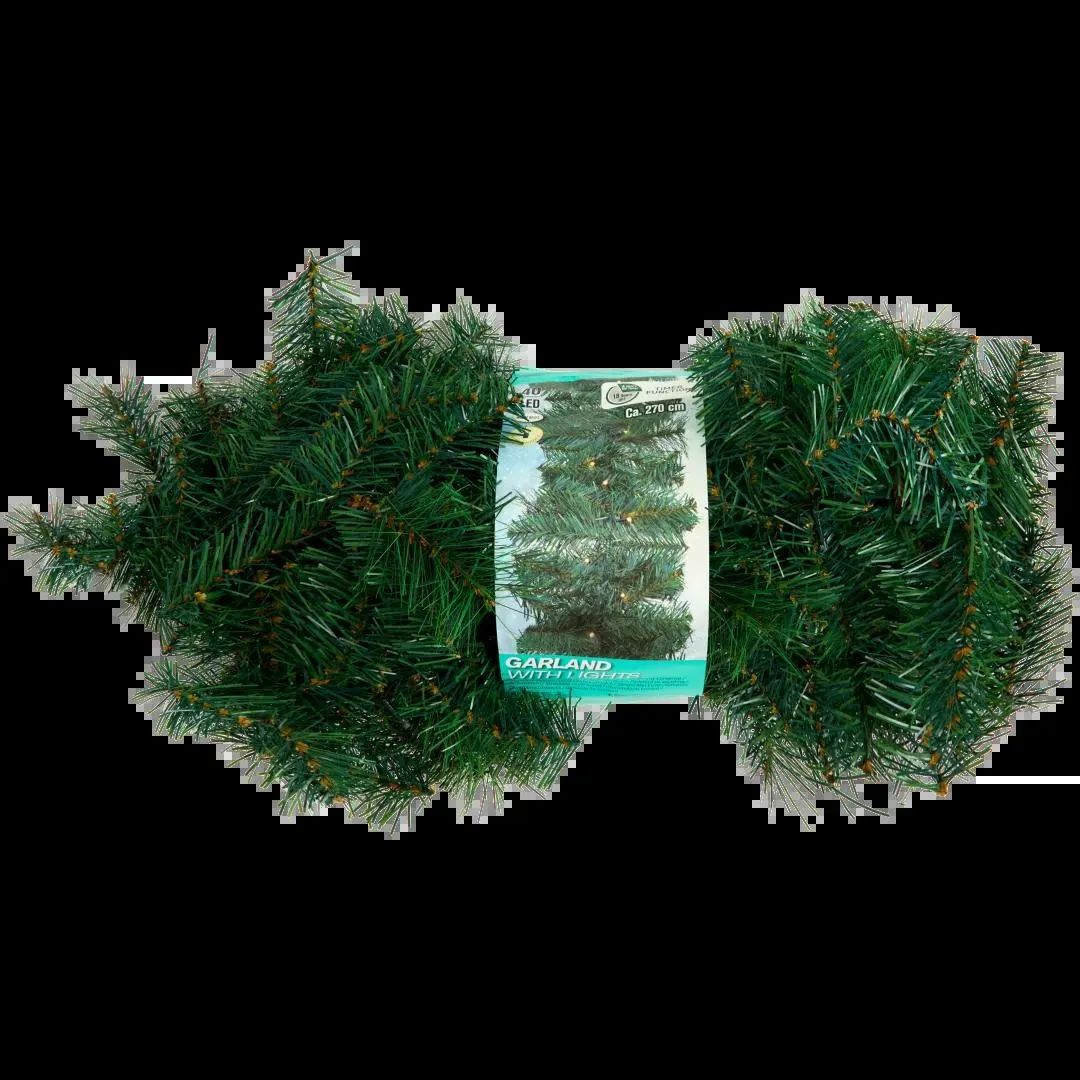Guirlande dennentakken met led