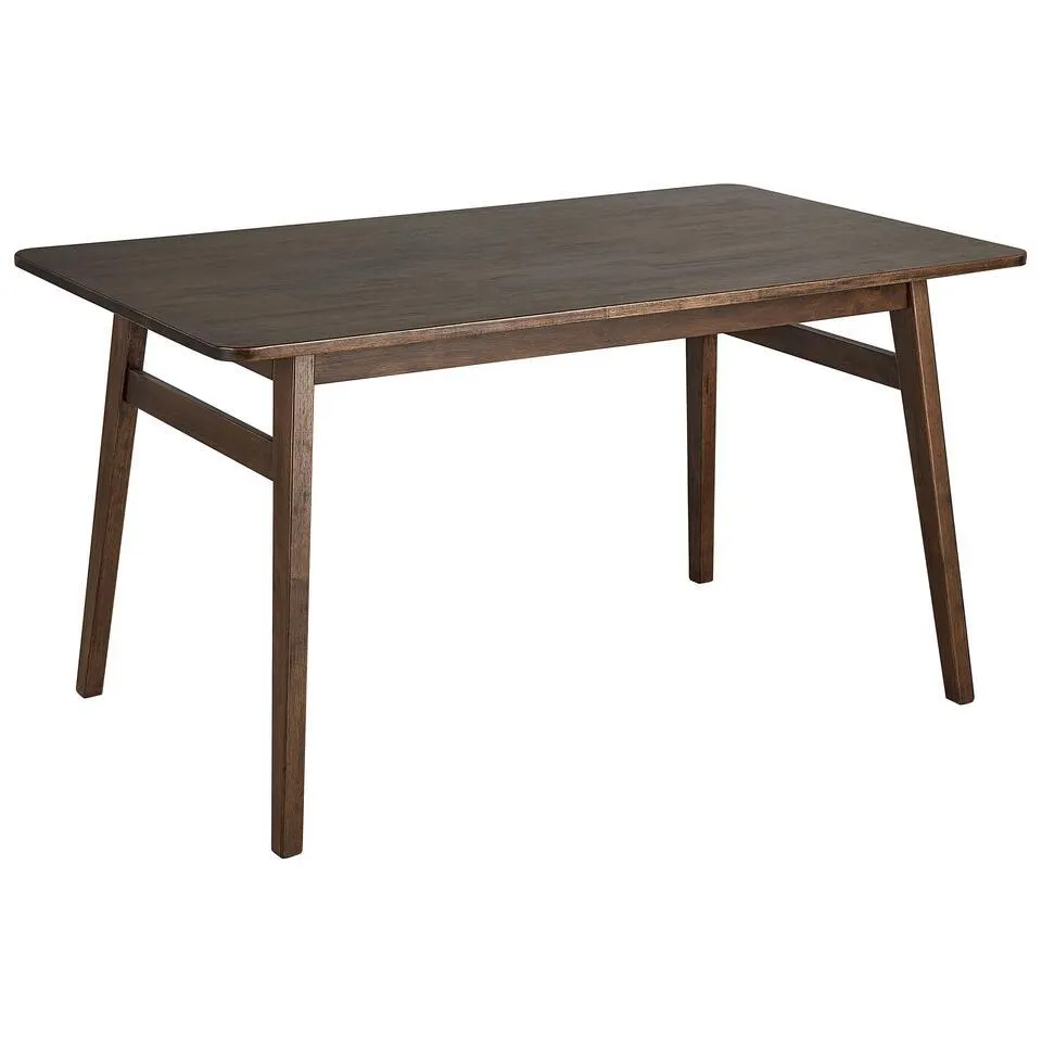 VENTERA - Eettafel - Donkere houtkleur - 140 x 85 cm - Rubberhout