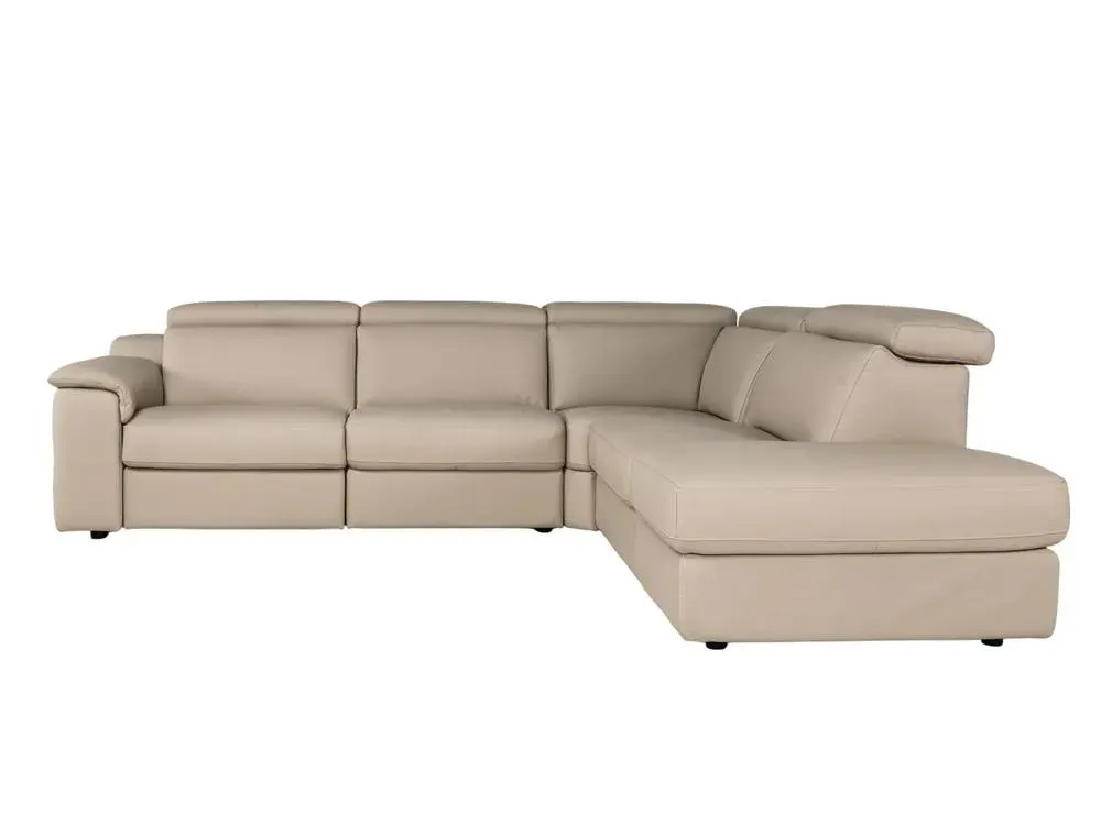 Hoekzetel LOUISA - Leder beige