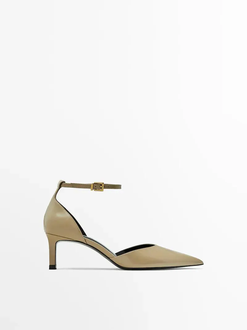 High-heel shoes with ankle straps