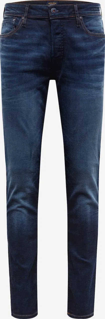 JACK & JONES Slimfit Jeans 'JJITim JJOriginal Jos 719' in Donkerblauw