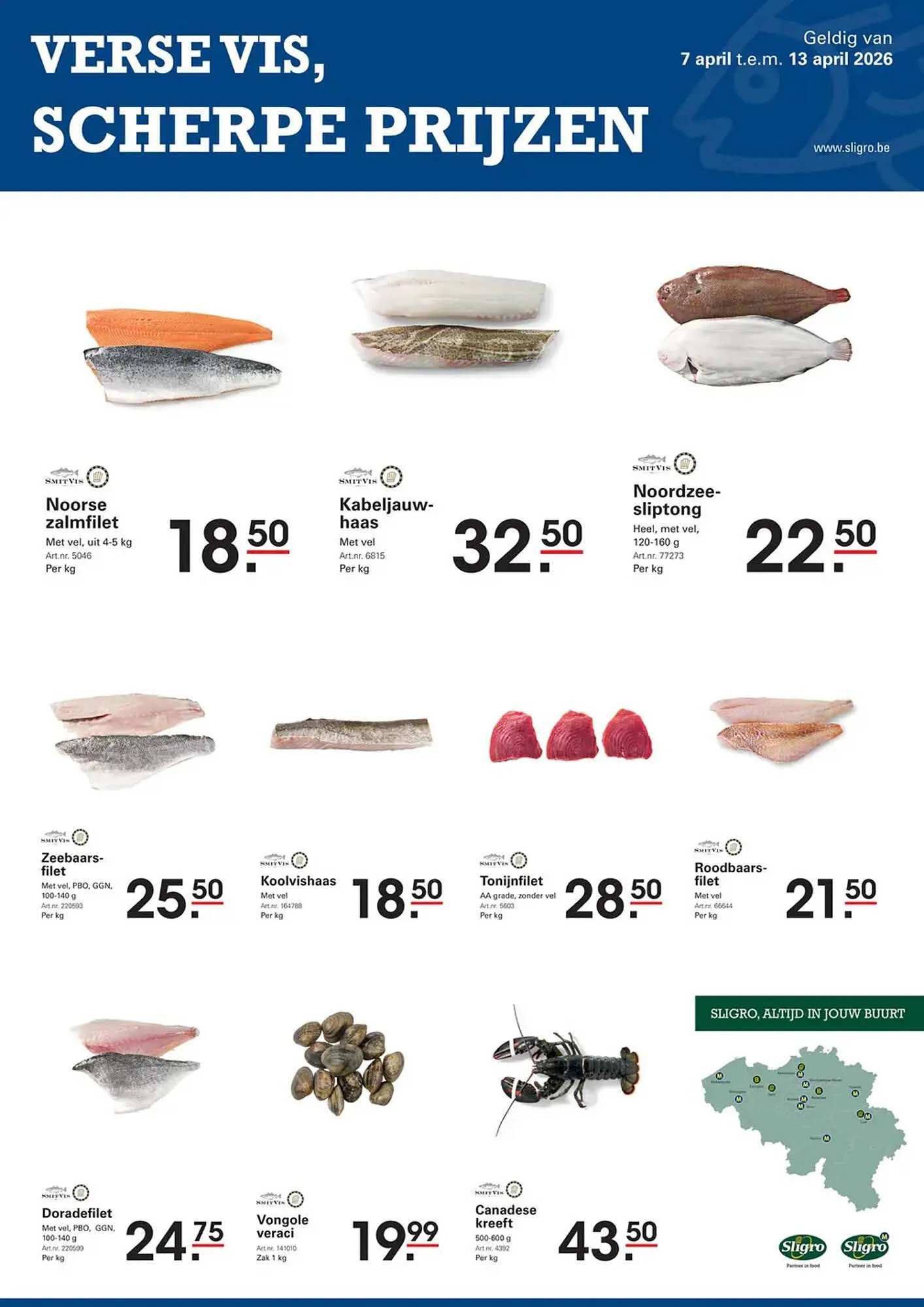 Sligro folder van 7 april tot 13 april 2026 - folder pagina 1