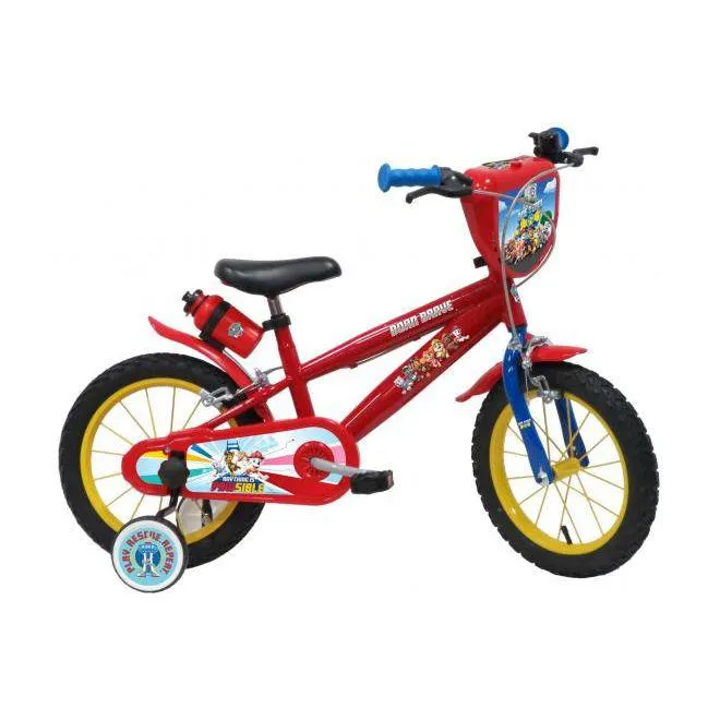 Paw Patrol Kinderfiets - Jongens - 14 inch - Rood - Twee handremmen