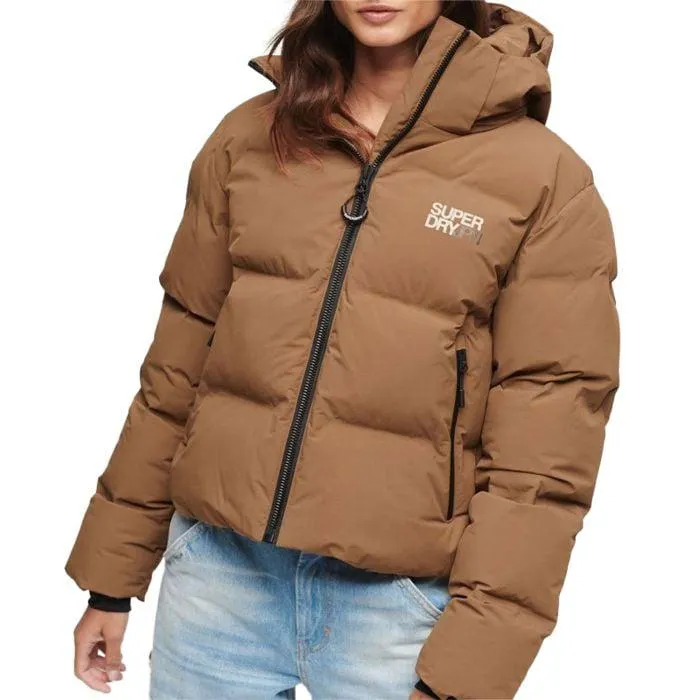 Superdry Hooded Boxy Puffer Jas Dames