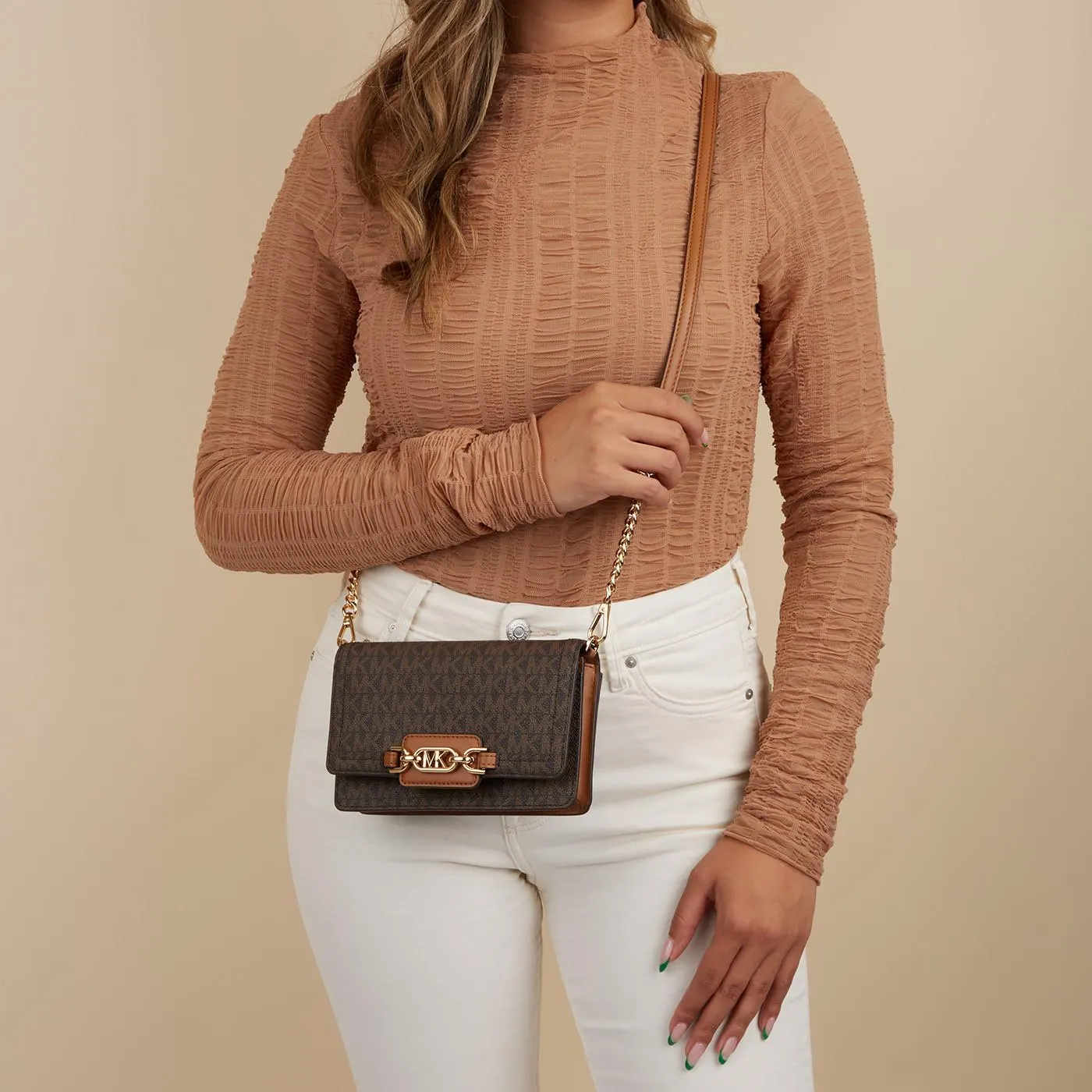 Heather Bruine Crossbody Tas 32F2G7HC1B-252