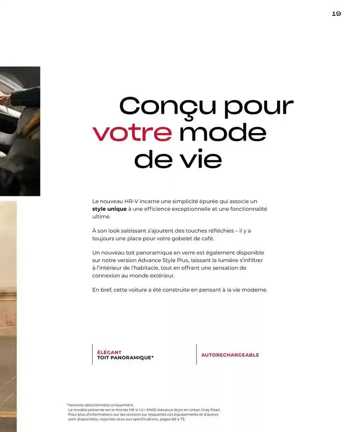 Honda HR-V E:HEV Full Hybrid van 21 november tot 21 november 2025 - folder pagina 19