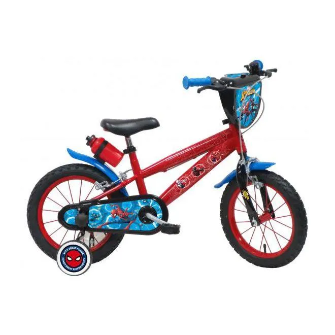 Spider-Man Kinderfiets - Jongens - 14 inch - Rood - Twee handremmen