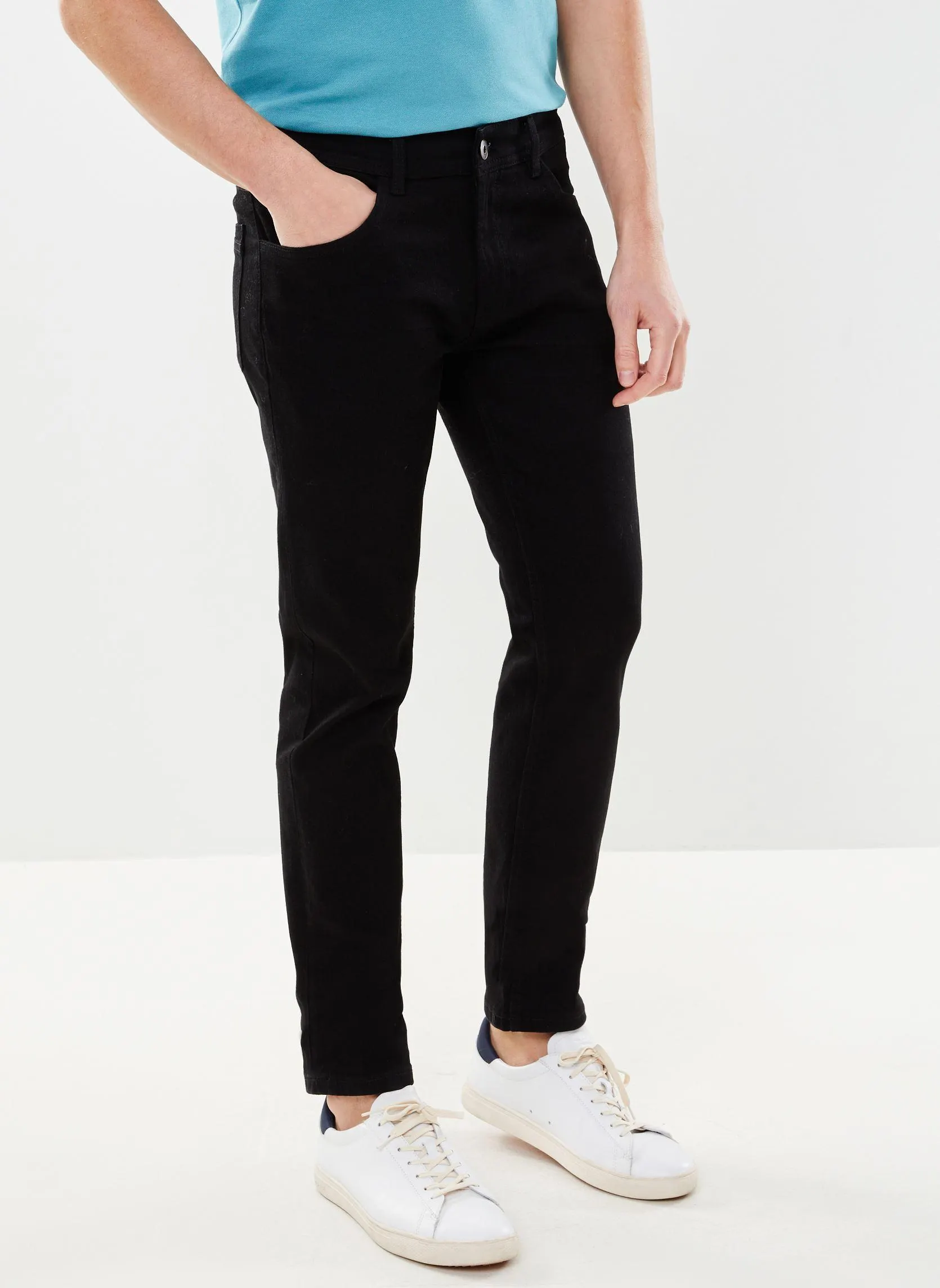 Slim-fit broeken PAUL heren zwart