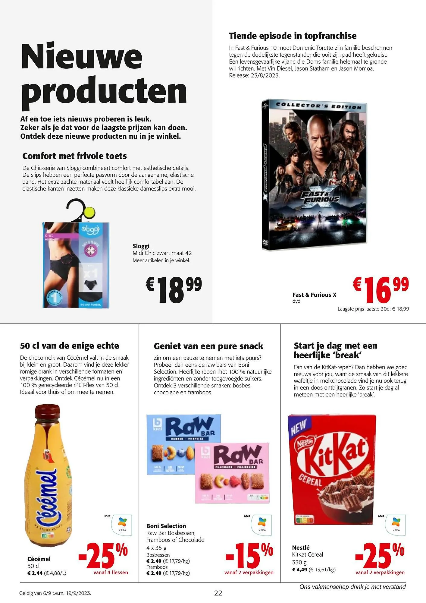 Colruyt folder van 6 september tot 19 september 2023 - folder pagina 1