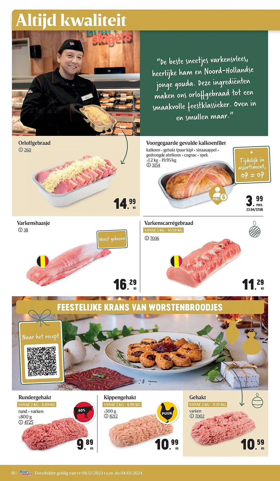 Buurtslagers folder van 23 november tot 4 januari 2024 - folder pagina 10