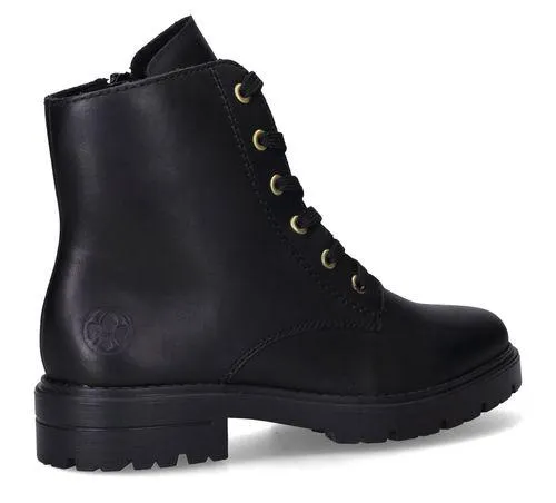 Rieker Veterboots Zwart Dames