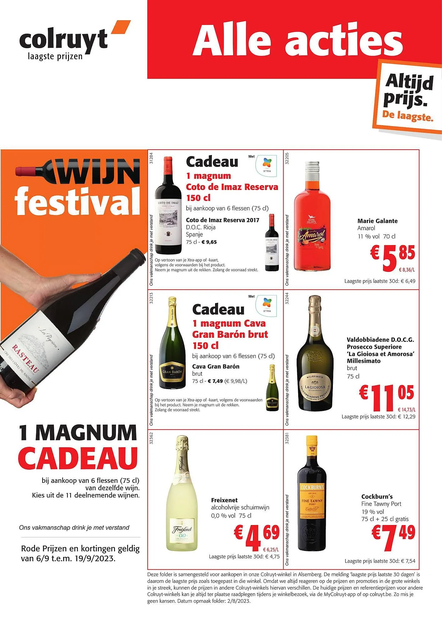 Colruyt folder van 6 september tot 19 september 2023 - folder pagina 1