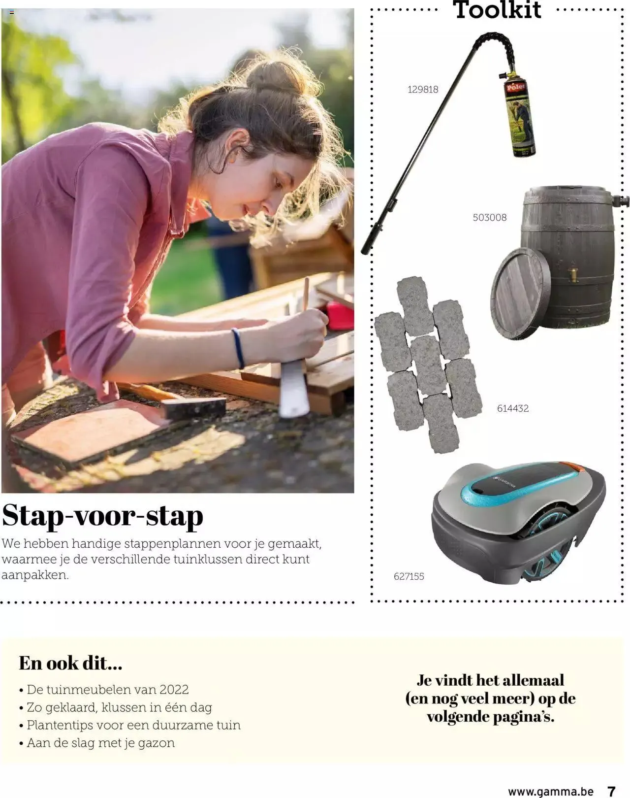 GAMMA tuinmagazine 2022 van 22 maart tot 31 december 2023 - folder pagina 7