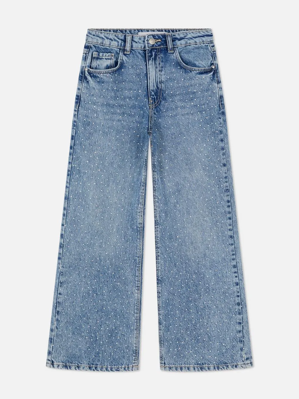 7–15 ans | Jean ample à strass