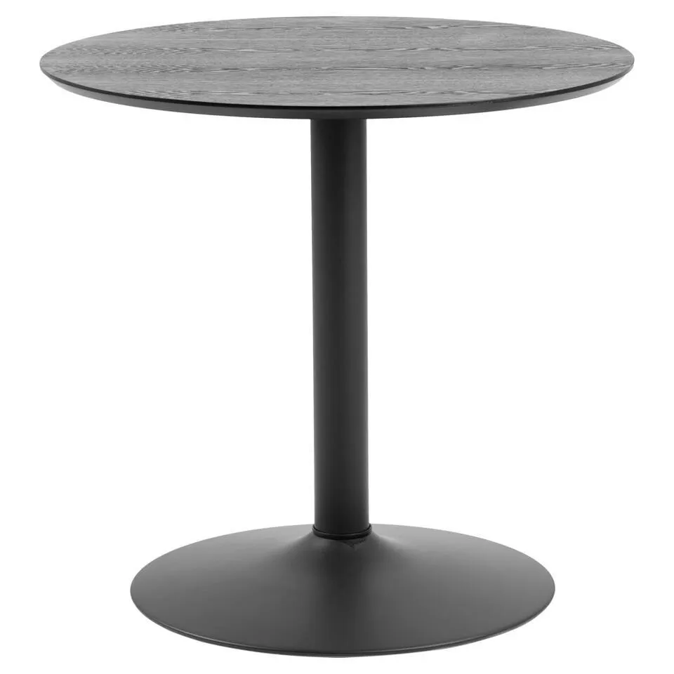 Eetkamertafel Ivano - zwart - 75xØ80 cm