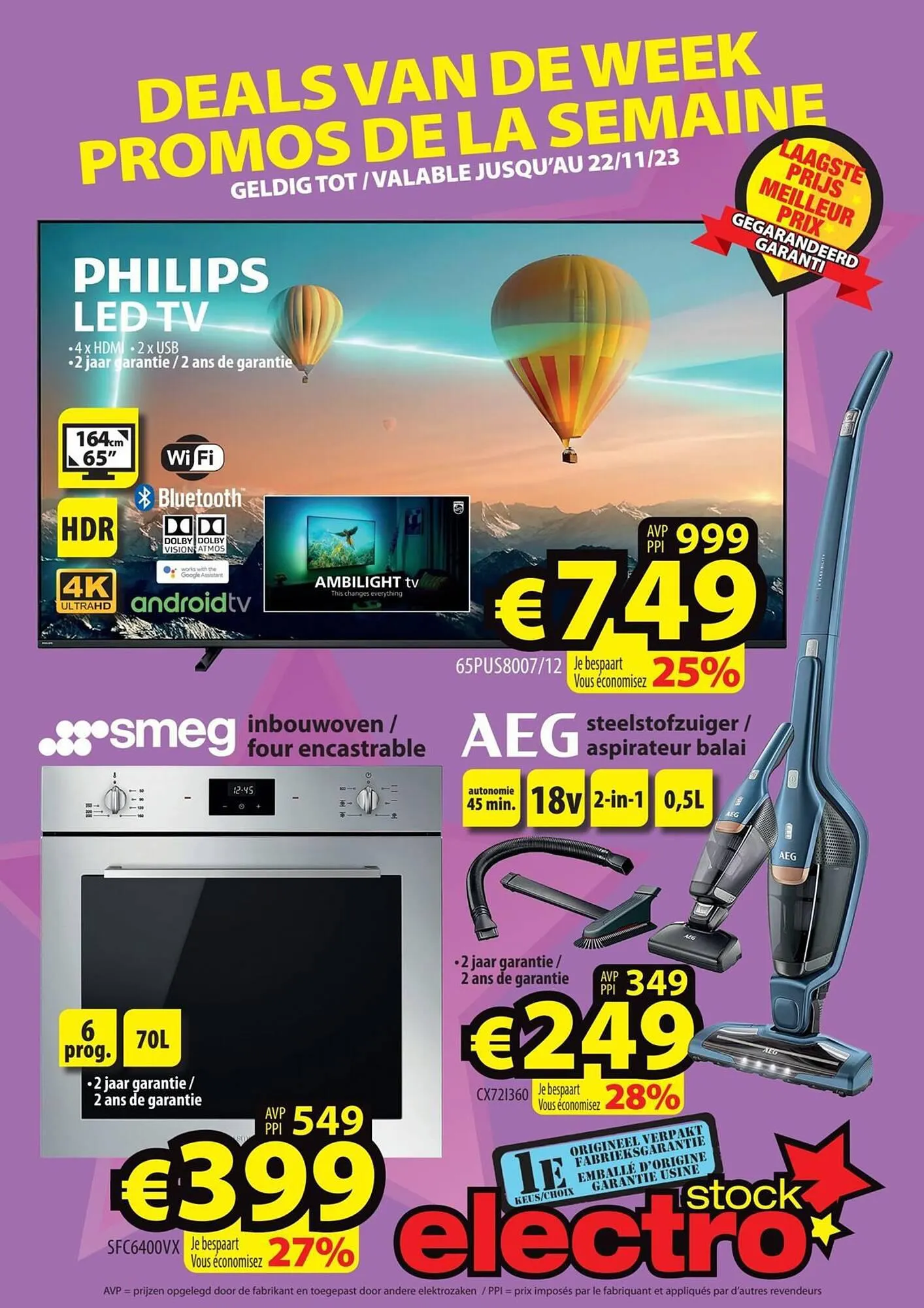 ElectroStock folder van 15 november tot 22 november 2023 - folder pagina 1
