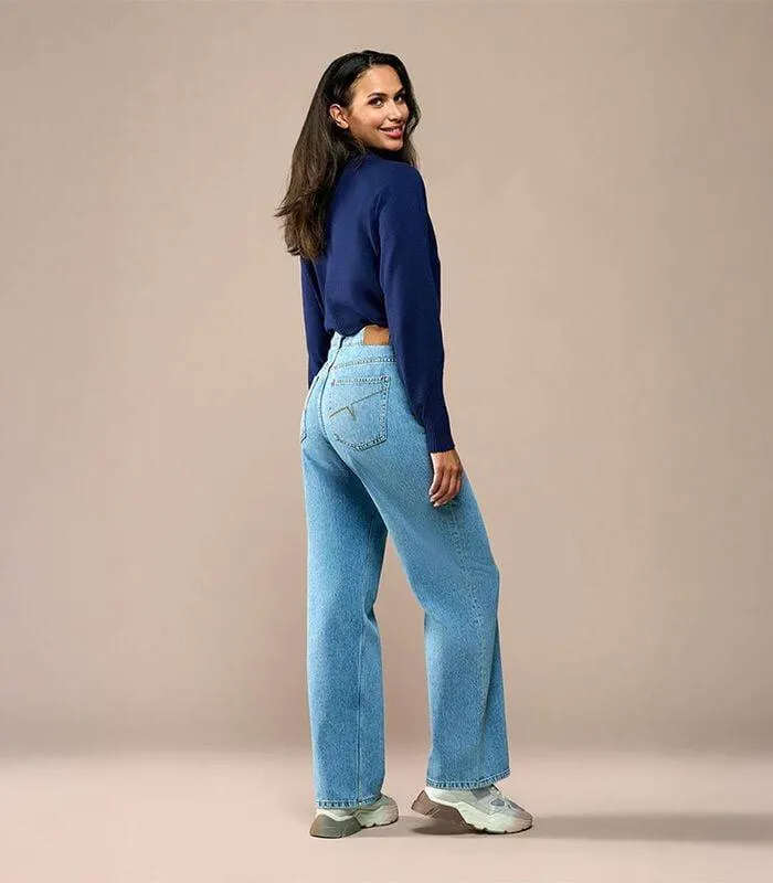 Lienna Broek Denim Blauw