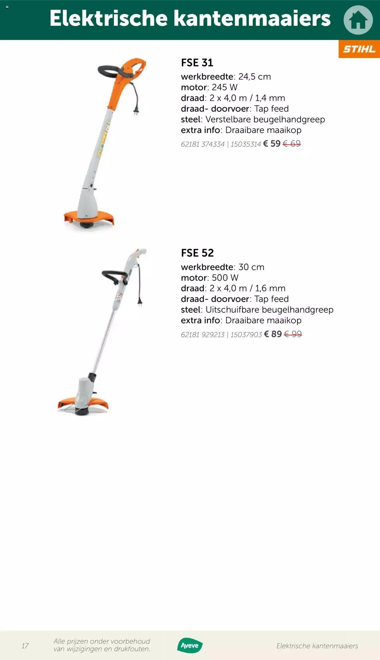Aveve folder - Gids tuinmachines van 12 mei tot 31 december 2023 - folder pagina 17