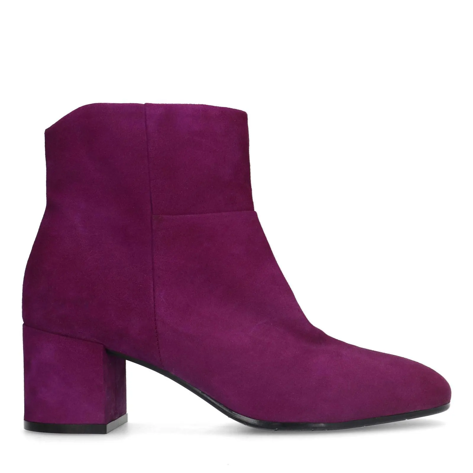 Manfield Roze suède enkellaarsjes met hak