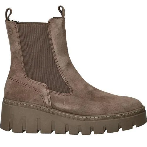 Tamaris Chelseaboots Taupe Dames