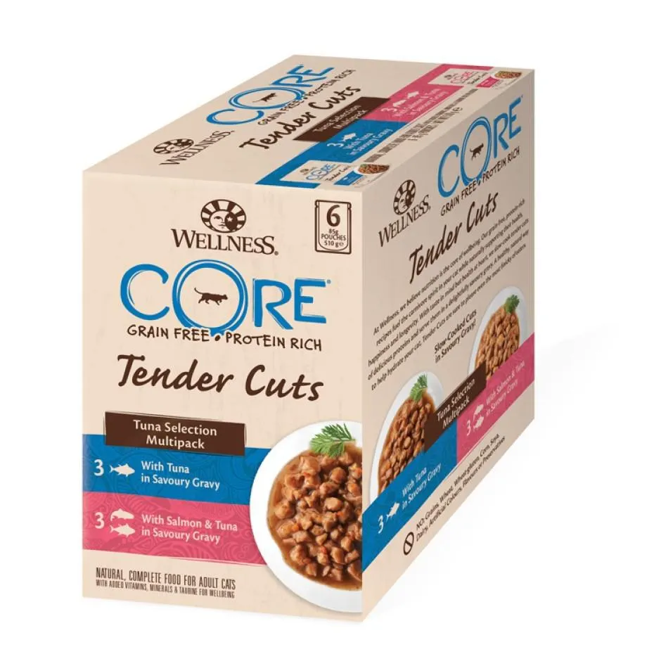 Wellness CORE Wet Tender Cuts tuna selection 6-p 85g