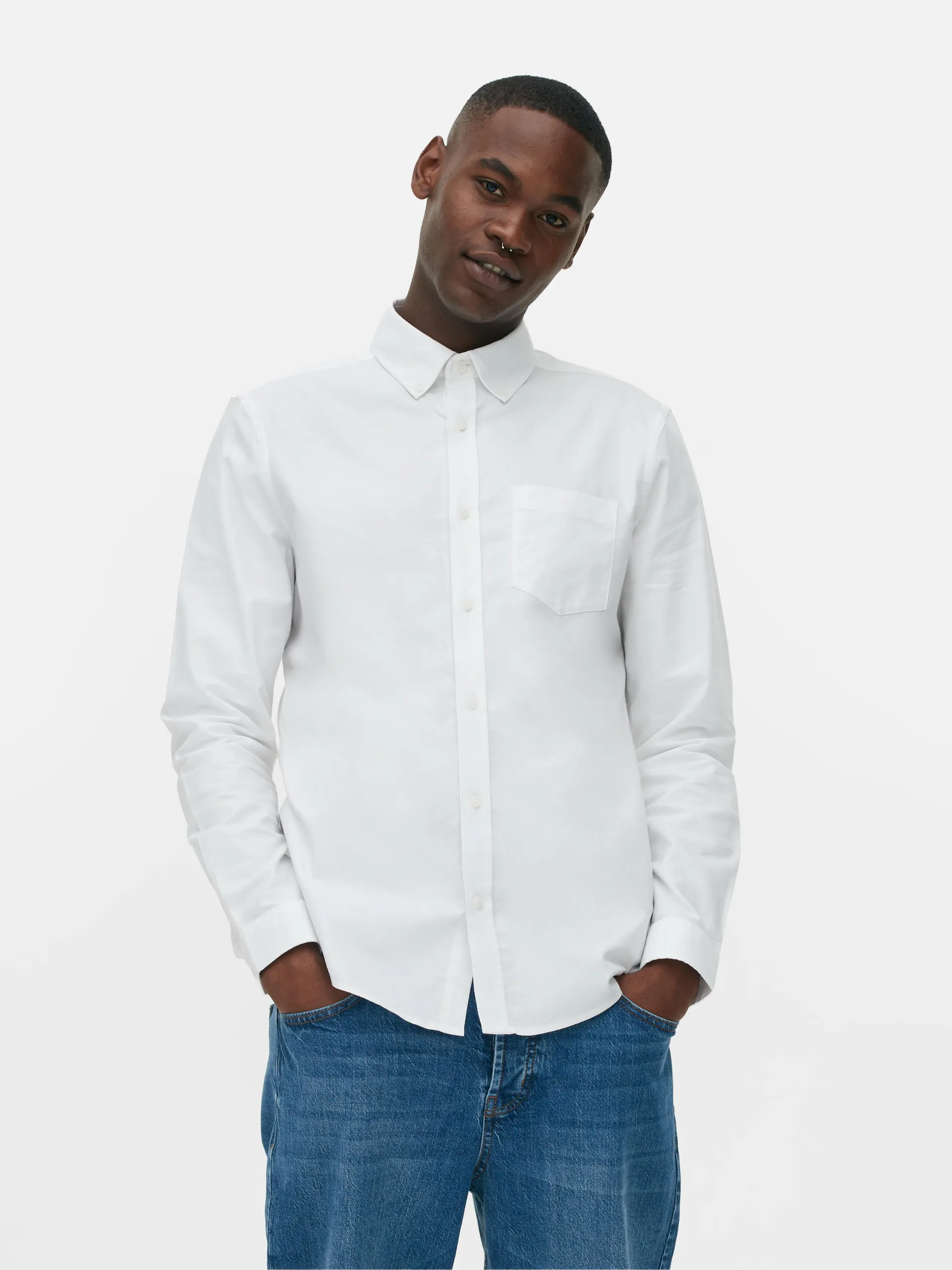 Chemise oxford à manches longues