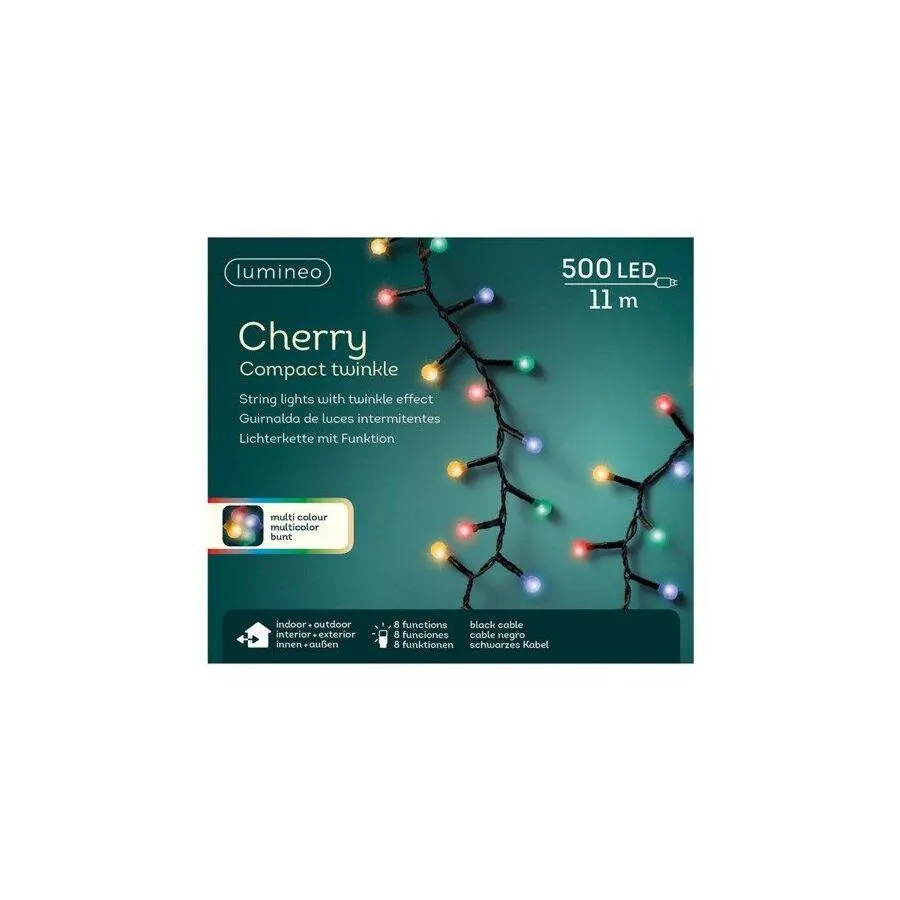 Kaemingk LED Cherry Compact Twinkle verlichting 500 LEDs multicolor 11m buitengebruik