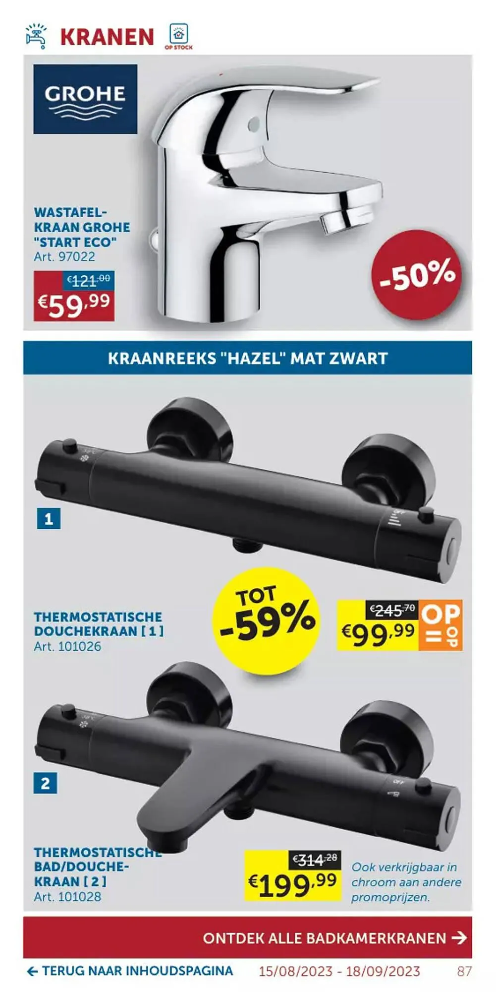 Zelfbouwmarkt folder van 15 augustus tot 18 september 2023 - folder pagina 87