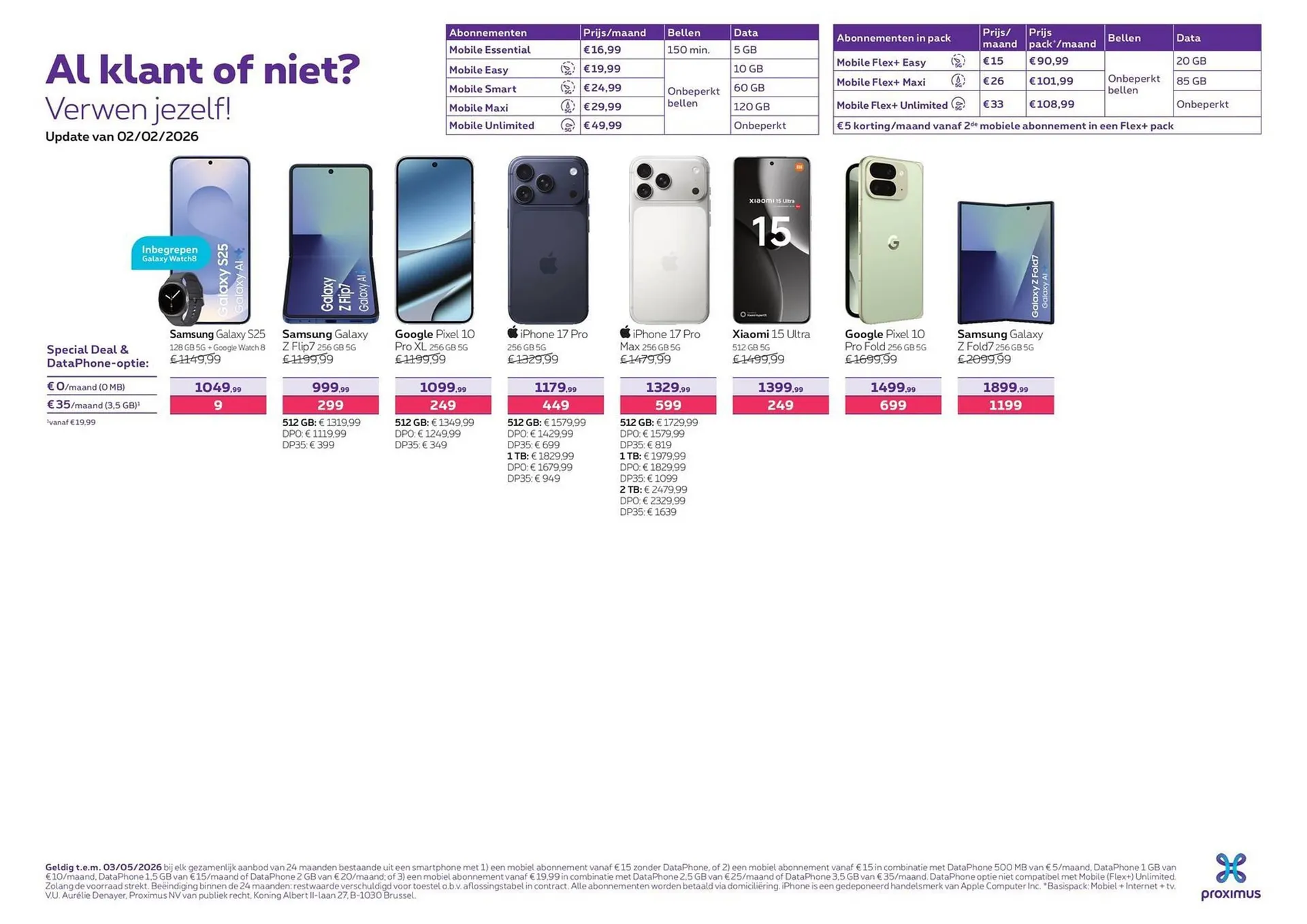 Proximus folder van 2 februari tot 3 mei 2026 - folder pagina 3